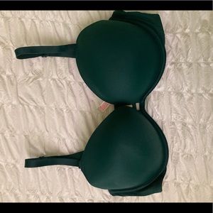 PINK brand bra that is green coloured